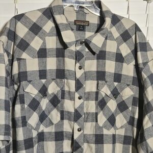 Patagonia Plaid Shirt Sleeve Pearl Snap Western